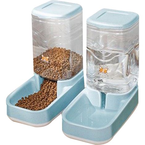 Comedero automático por gravedad, gran capacidad de 3,8 L, materiales no tóxicos, para perros y gatos. (1/5)