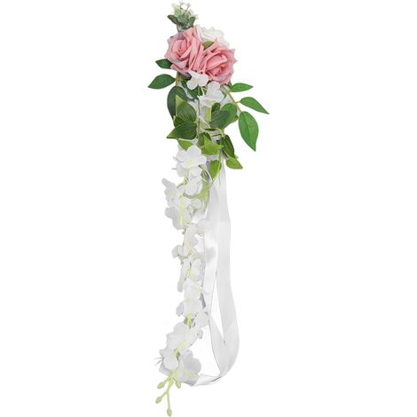 Künstliche Blume für Stuhllehnen bei Hochzeiten – Elegante, mehrlagige Rose – Stuhldekoration für den Empfang – Modell 17045 (1/5)
