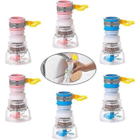 Lot de 6 filtres à robinet en pierre Maifan pour la purification de l'eau de cuisine domestique (1/5)