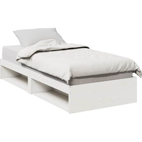 Diván sin colchón blanco 100x200 cm madera maciza de pino vidaXL (1/5)