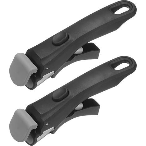Maniglia universale rimovibile, maniglia di ricambio antiscivolo, capacità di carico 10 kg (nera - 2 pezzi) (1/5)