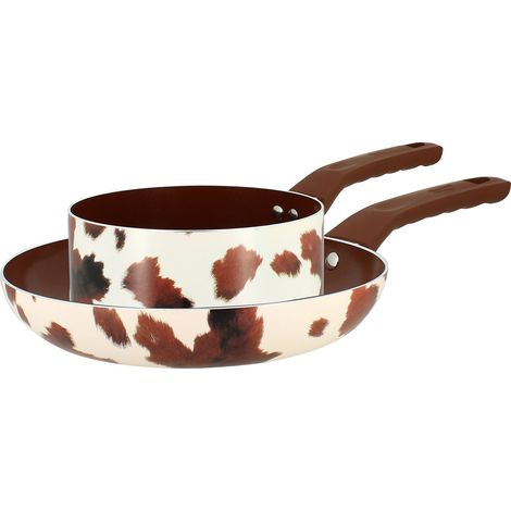 Lot 1 poêle 24cm, 1 casserole 18cm, VACHE