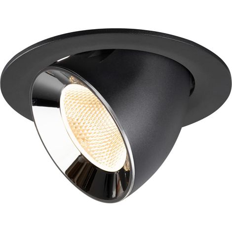 Spot encastré Numinos Gimble L noir/chrome 2700K - 20 deg - 1009705