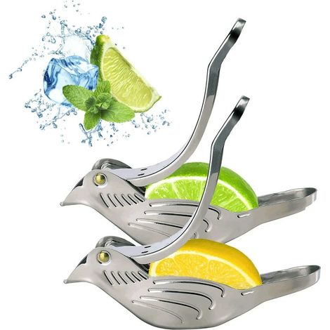 Presse-citron manuel en forme d'oiseau - Presse-agrumes portable avec séparateur de pulpe et de pépins pour cocktails, fruits de mer, thé, légumes, compatible lave-vaisselle (1/5)