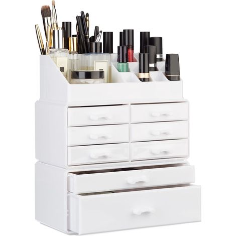 Mobile trucco con otto cassetti