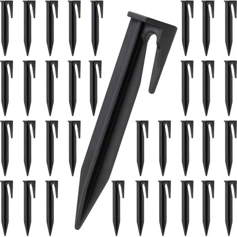 Lot de 150 piquets pour tondeuse robot - Câble délimitation Piquets d'ancrage au sol Accessoires à gazon Crochets compatibles avec Gardena, Husqvarna, Bosch (1/5)