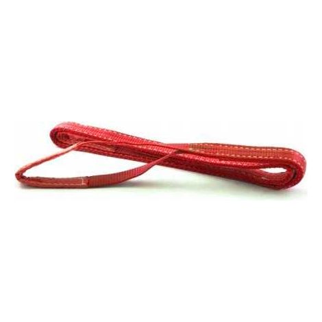 Cinghia di carico 4 m/150 mm/5 t con anelli alle estremità, rossa