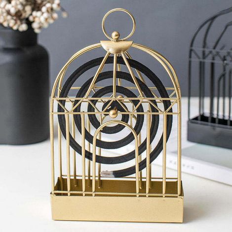 Porte-encens - - Cage à oiseaux dorée - Fer - Intérieur - Contemporain (1/5)