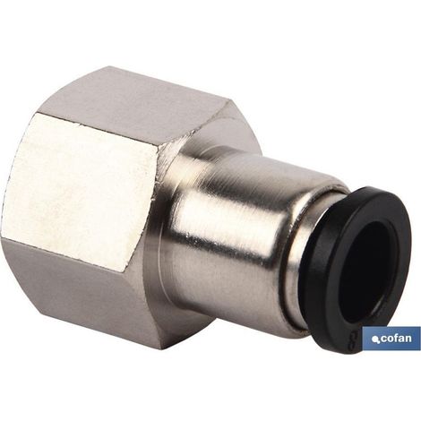 Raccord femelle droit en plastique 4-12 mm pour air comprimé, connexion instantanée