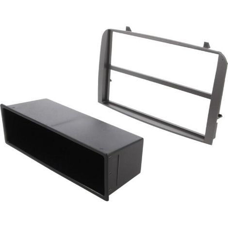 Facade Autoradio FA185.0B compatible avec Alfa Romeo 147 GT - argent fonce