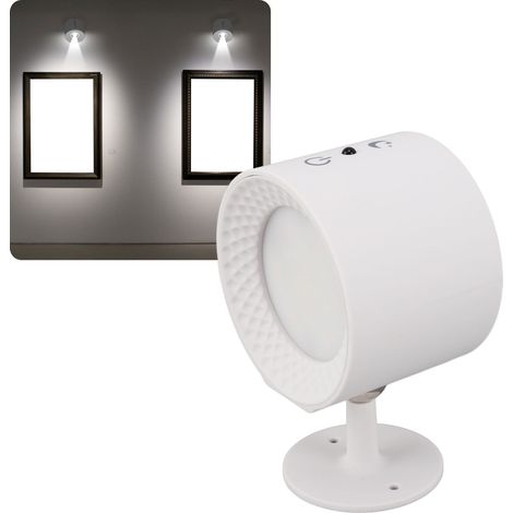 Cette applique murale LED est dotée d'une fixation magnétique, est rechargeable, offre trois températures de couleur, possède une boule magnétique rotative à 360° et peut être contrôlée par le toucher (1/5)