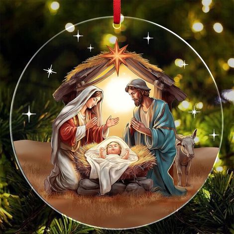 Pendentif Noel - Pendentif Boule Neigeuse Et Pere Noel En Pvc - Decoration Arbre De Noel Interieur - Lot De 1