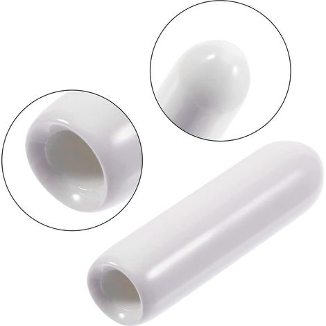 Couvercle du lave - vaisselle [100 Pcs], couvercle du panier du lave - vaisselle, couvercle du lave - vaisselle pour protéger les broches du panier du lave - vaisselle contre la rouille (blanc) (1/4)