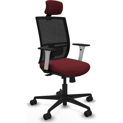 Silla de oficina piqueras y crespo Yunquera blanco terciopelo (1/2)