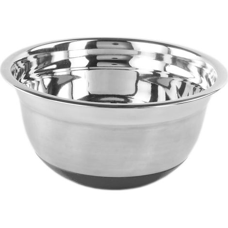 Vanora Home Schüssel aus satiniertem Edelstahl mit antihaftbeschichtetem Silikonboden, 22 cm (1/3)