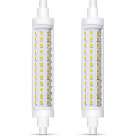 Akynite R7S LED 118 mm 15W Blanc Froid 6000K 1540lm, 96 SMD LEDs, Équivalent à Lampe Crayon Halogène J118 R7S 100W 120W, AC 220V, Ampoule 118mm LED Lampe non-dimmable, lot de 2 (1/5)
