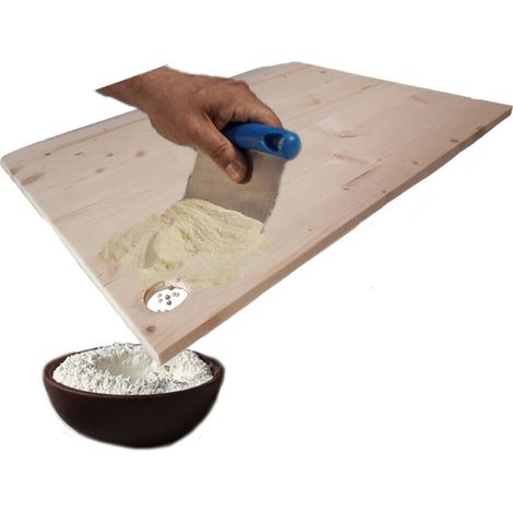 Spianatoia in legno tavolo da lavoro tagliere per casa impasti farina pasta pizza cucina ristorante pub pasticceria - MISURA: Spianatoio grande cm 75x50 (1/5)