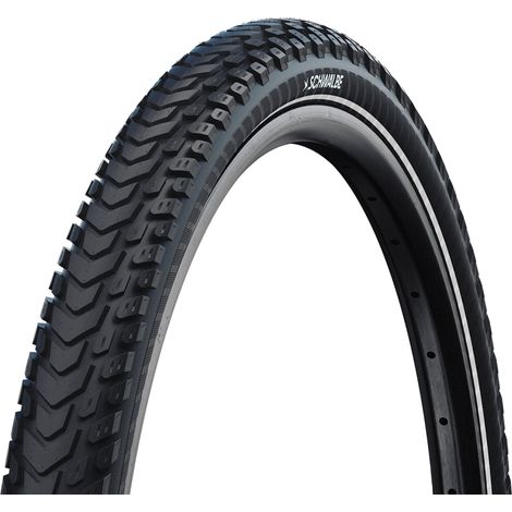 Pneu Vélo Voyage Filaire 28 Pouces Marathon Mondial - Protection Anti-crevaison Renforcée - Schwalbe