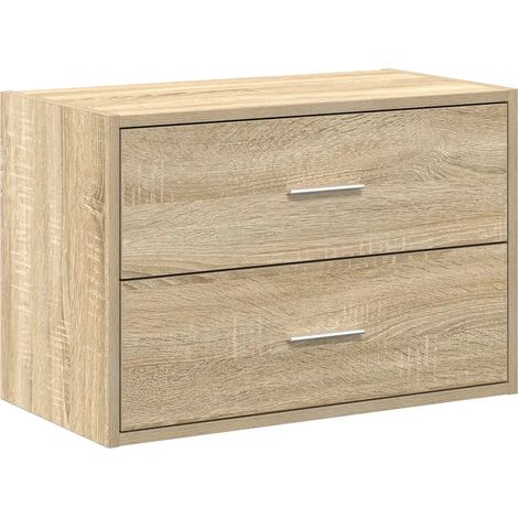 Armario apilable con 2 cajones para salón/dormitorio 60 x 31 x 40 cm madera de roble Sonoma 020051192 (1/5)