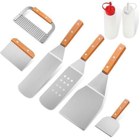 8 PCS Portable BBQ Kit丨Stainless Steel Barbecue Accessories丨BBQ Tools Utensils, for Camping, Garden, Outdoor, Hiking and Travel Grilling BBQ,Gift Ideas for Men (1/5)