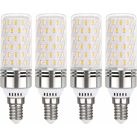 Ampoule E14 LED 12W Blanc Froid 6000K, 1450LM, Équivalent Halogène E14 100W, 360° Lumiere, AC 220V, Ampoule E14 LED pour Éclairage Intérieur, non-dimmable, lot de 4