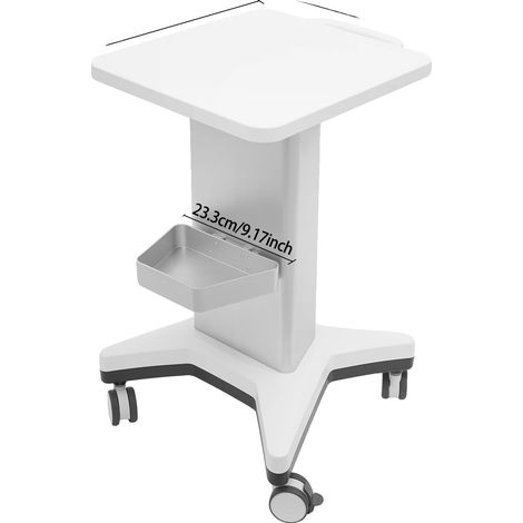 Chariot Médical, Rangement Mobile, Design Robuste, BLANC (1/2)