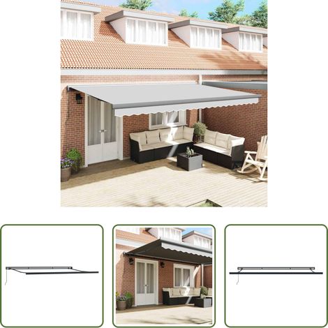 Markise Anthrazit - Markise Anthrazit 4,5 × 3 m Metall (1/5)