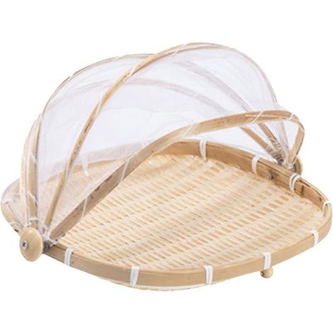 Corbeille à Fruits et Légumes avec Filet Durable, Accessoire Cuisine pour Préparation et Service (M)