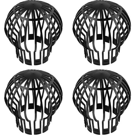 Lot de 4 Filtres de Protection de Gouttière en plastique,Filtre À Gouttière pour Maison Avant Toit Fossé Égout Tuyau De Descente (1/5)