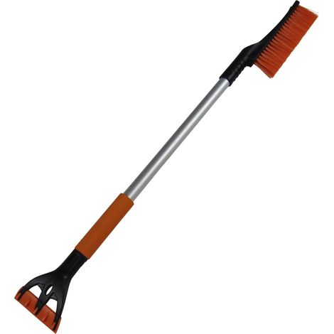 Fixed Length Snow Brush With Ice Scraper - Car Windscreen De Icer Removal Clean (1/5)