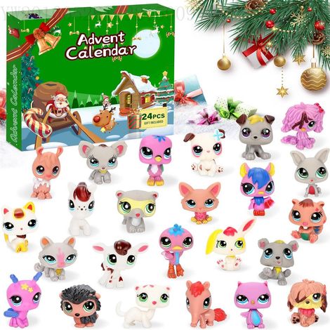 Calendrier de l'Avent 2024 avec jouet pour animaux de compagnie Jésus de Noël (1/2)