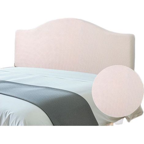 Housse de Tête de Lit Extensible Housse de Protection de Tête de Lit Couvre tête de lit Beige 1.5m (1/4)
