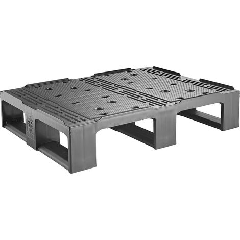ratioform, Demi-palette en plastique, noir, 1 pièce et + (1/4)