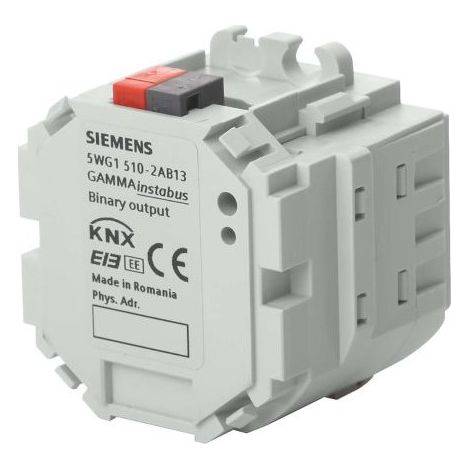 SIEMENS KNX 5WG15102AB13 Binary output unit UP 510/13 2x 10A, AC 230V (relay) without suspension handle