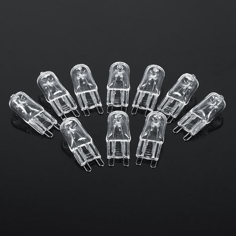 Lot de 10 ampoules halogènes G9, 120 V, 40 W, blanc chaud, pour éclairage domestique. (1/5)