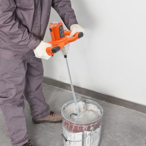 2100W Rührwerk Mörtelrührer, Geschwindigkeits-elektrischer Handmischer,M14-Gewinde,Handrührgeräte Mischer, Betonrührer Rührer für Mörtel
