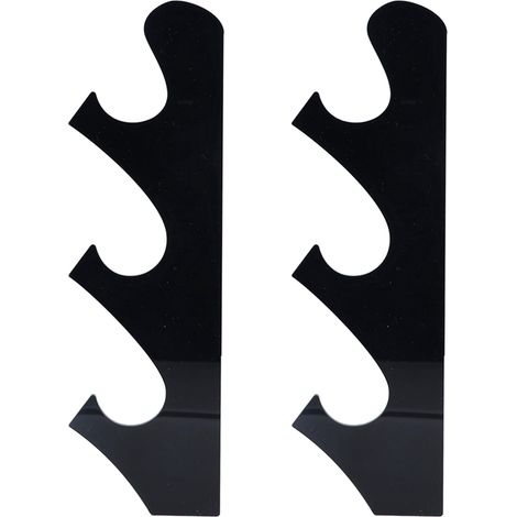 1 paire de supports pour sabres, présentoirs muraux pour sabres, supports pour sabres de samouraï à usage domestique, noirs (1/5)