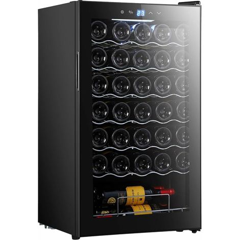Frigorifero per vino de di 34 bottiglie di capacità consistema di raffreddamento dicongelamento che garantisce alte prestazioni. Temperatura regolabile e luce interna a LED. (1/3)