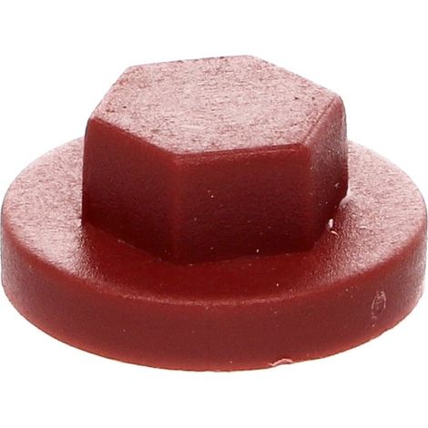 Capuchon Tête hexagonale TH Polyéthylène RAL8012 brun rouge pour vis autoperceuse ou tole de diam 6.3 (1/2)