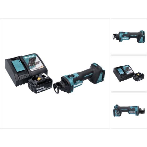 Makita DCO 181 RF1 Fresa rotante a batteria 18 V 32000 giri/min Brushless + 1x batteria ricaricabile 3,0 Ah + caricabatterie