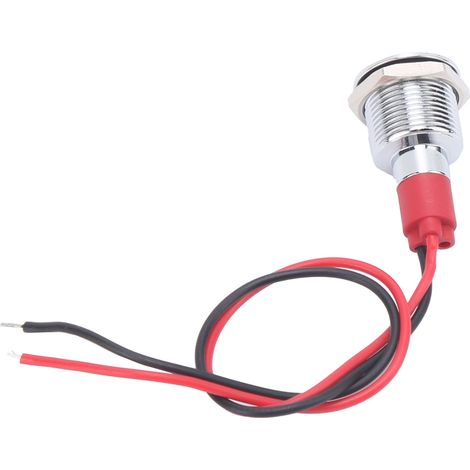 Voyant clignotant LED étanche IP66 de 12 mm avec fil bleu (1/5)