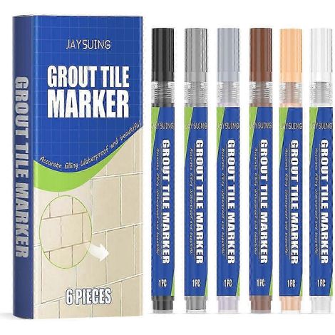 Stylo à joints de carrelage Jaysuing, joint de carrelage domestique imperméable et anti-moisissure, mastic décoratif - stylo à joints de carrelage Jaysuing, joint de carrelage domestique imperméable e (1/5)