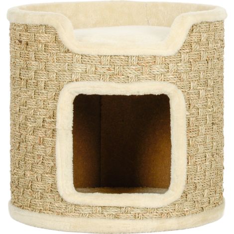 Griffoir chat Φ38 x 37 cm beige kaki jusqu'à 5 kg