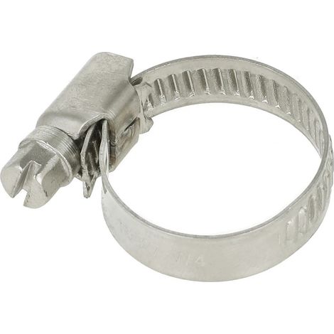 Collier de serrage 9 mm inox plage de serrage 16 - 27 mm
