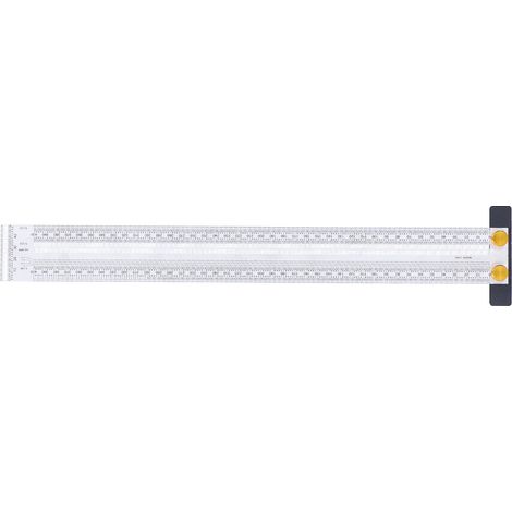 Multifunktionales, präzises und tragbares T-förmiges Lochlineal (400 mm) mit Graduierungs- und Markierungsfunktion (400 mm). (1/5)