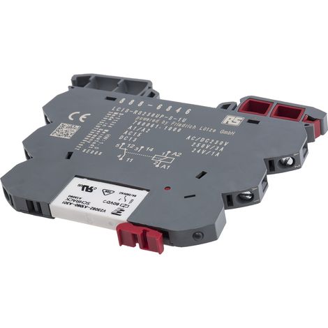 Module de relais d'interface 230V c.a. / V c.c., 1 RT, montage Rail DIN ( Prix pour Paquet de 5 )