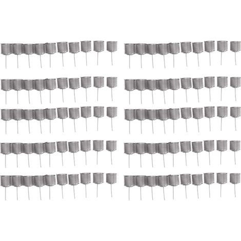 Panier à mailles d'engrais en forme de colonne, boîte de Nutrition en acier inoxydable, outils pour jardin et pépinière, 100 pièces