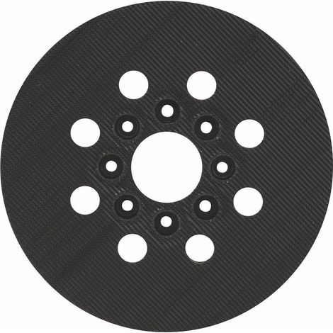 1 Disque abrasif pour ponceuse, Dureté moyenne 125 mm, Gris, Pour peinture et plâtre