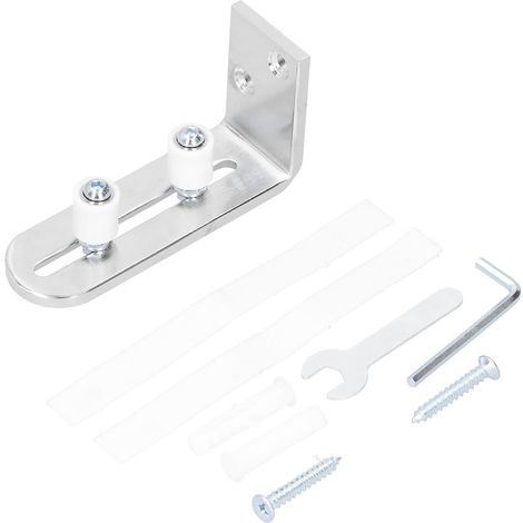 Guide de Plancher Inférieur de Porte de Grange avec Roulement Kit Guidage de Rouleau de Porte Coulissante Quincaillerie