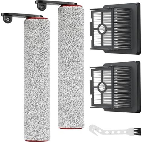 Rouleau de brosse - Accessoires compatibles avec aspirateur à sec Dreame H12 Pro - 2 rouleaux de brosse + 2 filtres + 1 brosse de nettoyage pour aspirateur Dreame H12 Pro (1/5)
